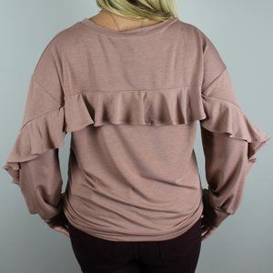 Ruffled Sleeve Blouse